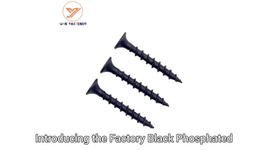 Factory Black Phosphated Bugle Head Gypsum Drywall Screws